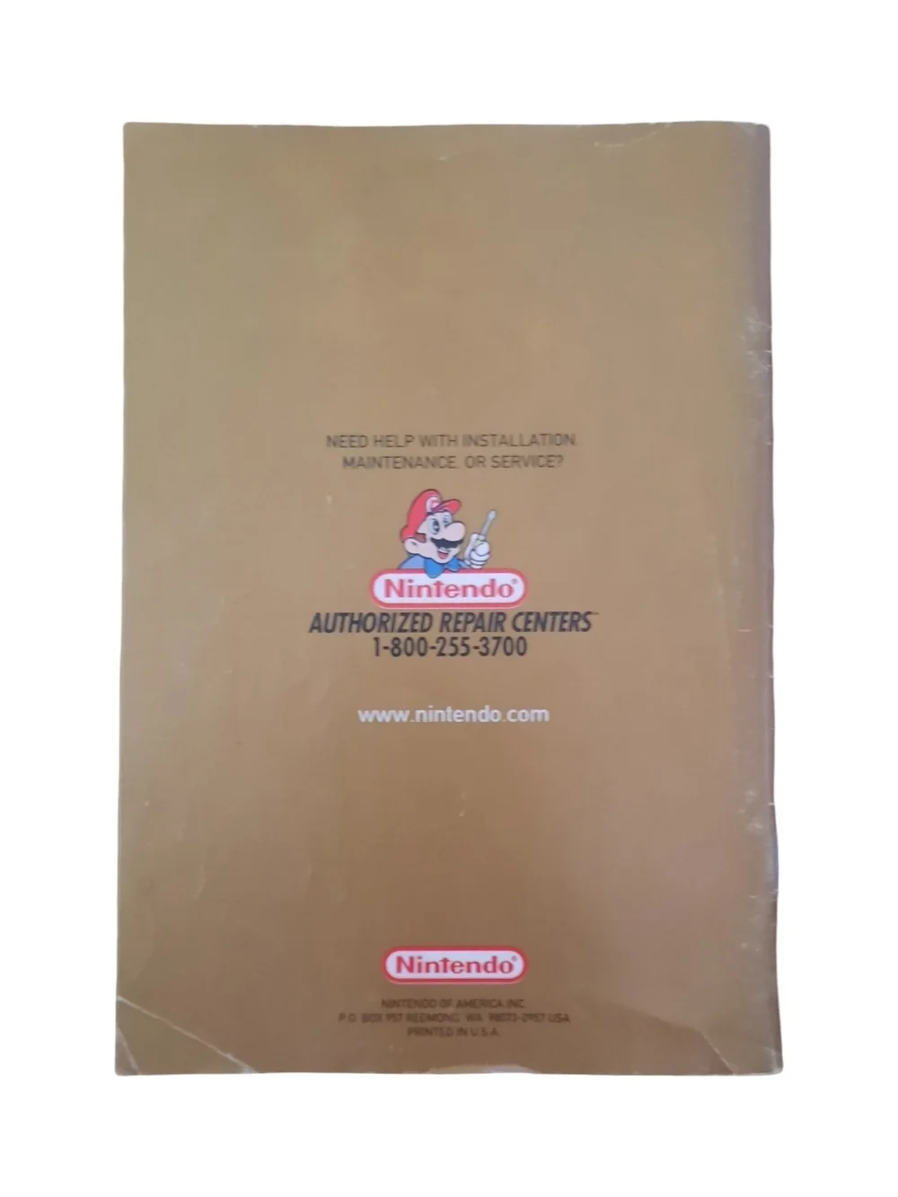 Nintendo The Legend of Zelda: Ocarina of Time Instruction Booklet - Gold